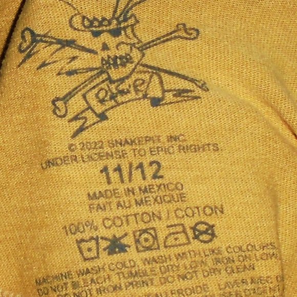 slash official boy- girl size 11-12 top hat-skull-star eyes tee - guns n roses - Picture 3 of 3